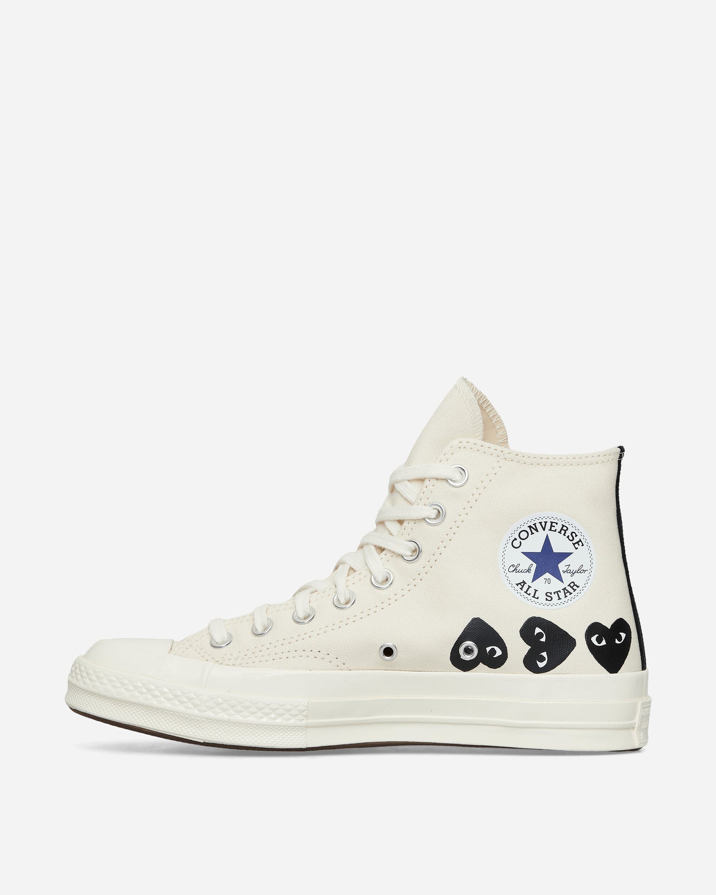 Comme Des Garçons Play Multi Heart Ct70 Hi Top Shoes White Sneakers High P1K127  2