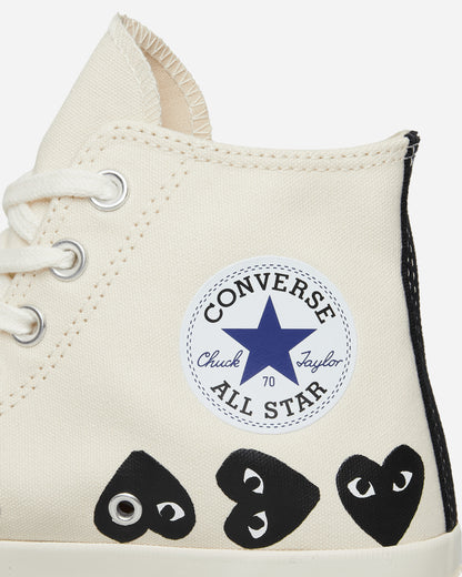 Comme Des Garçons Play Multi Heart Ct70 Hi Top Shoes White Sneakers High P1K127  2