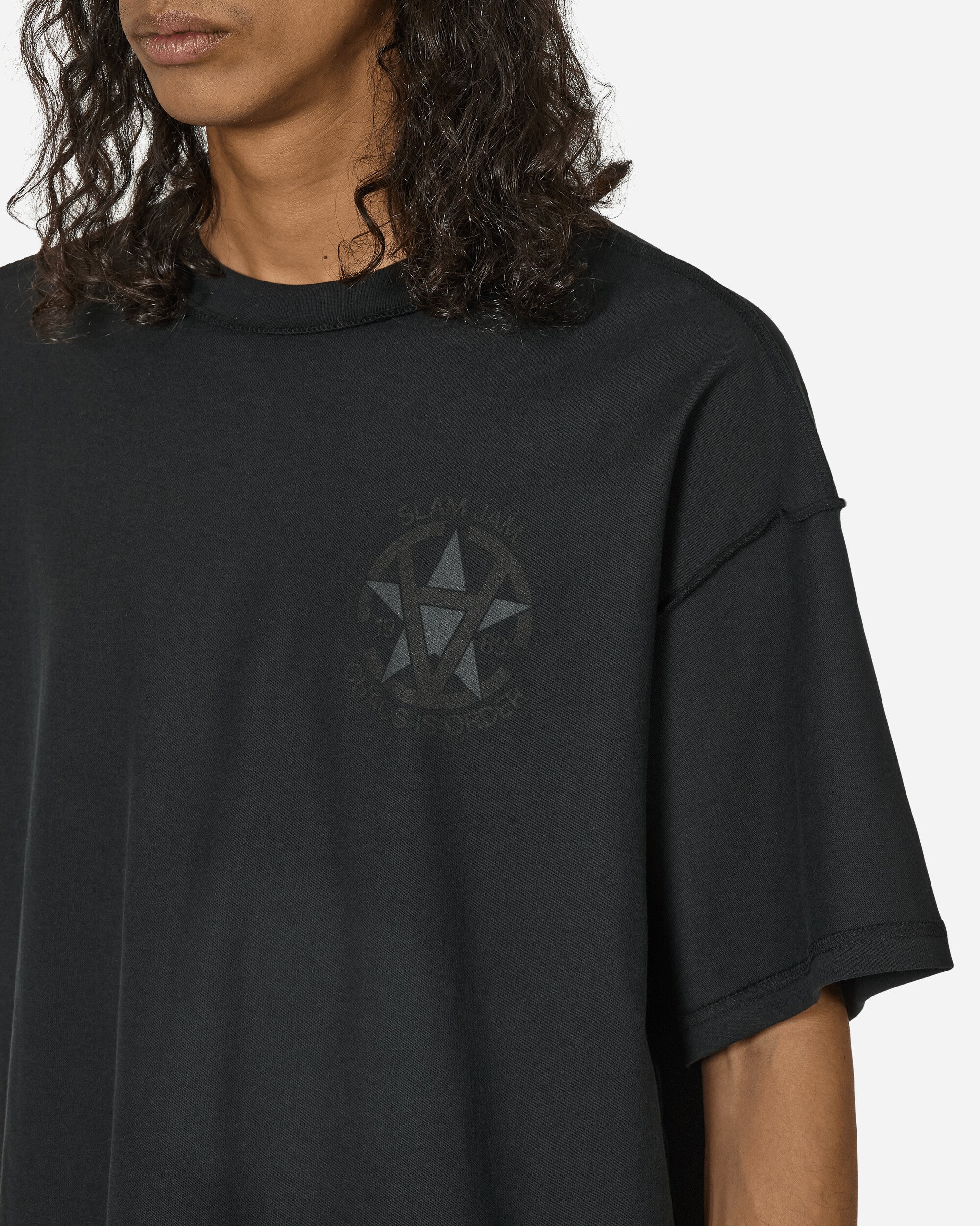 Converse Converse X Slam Jam Tee Black T-Shirts Shortsleeve 10028548