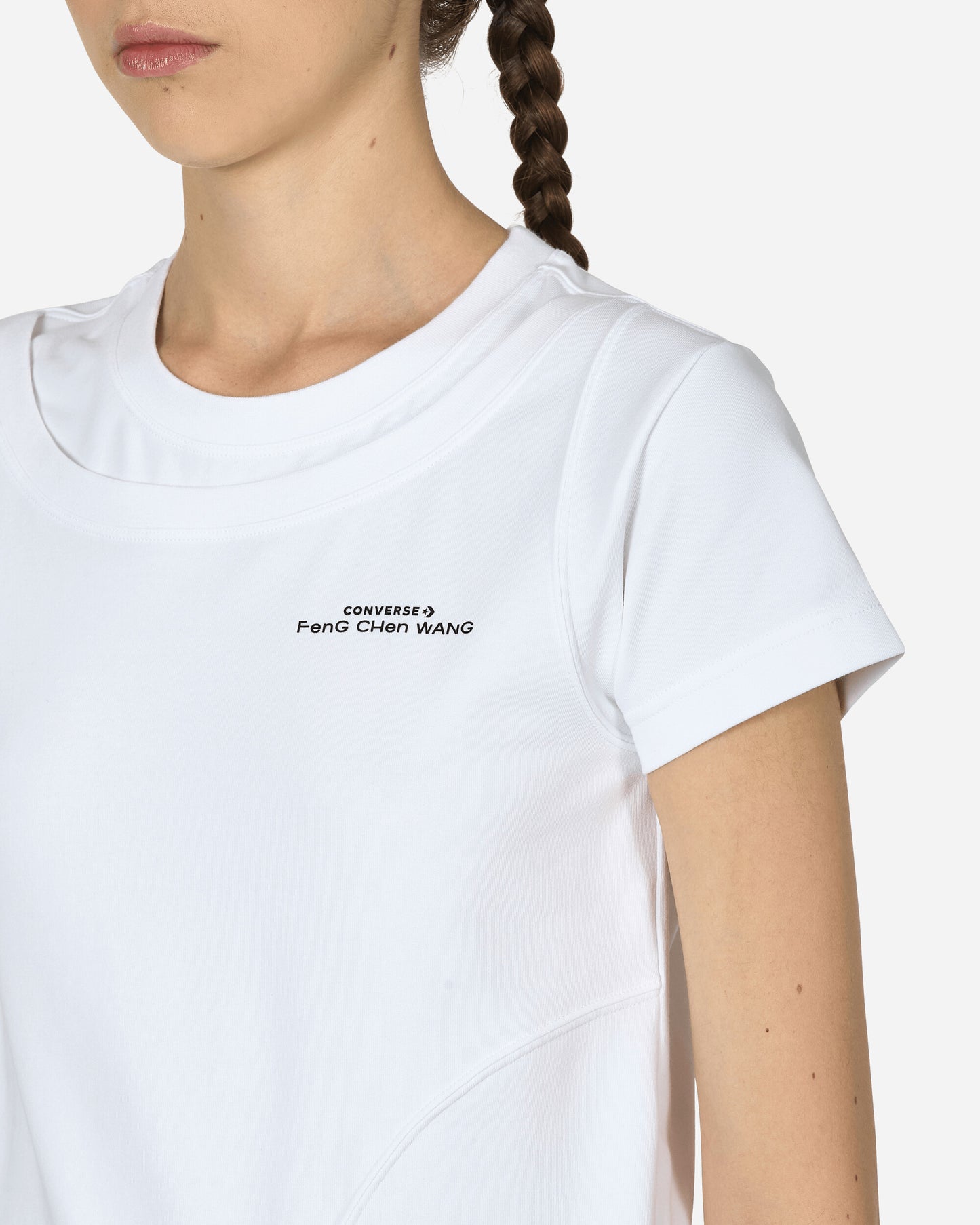 Converse Wmns Tee White White T-Shirts Shortsleeve 10027481