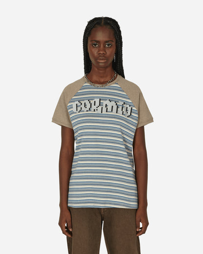 Cormio Boah Raglan T-Shirt Blue & Sand Stripes T-Shirts Shortsleeve BOAH BLUE