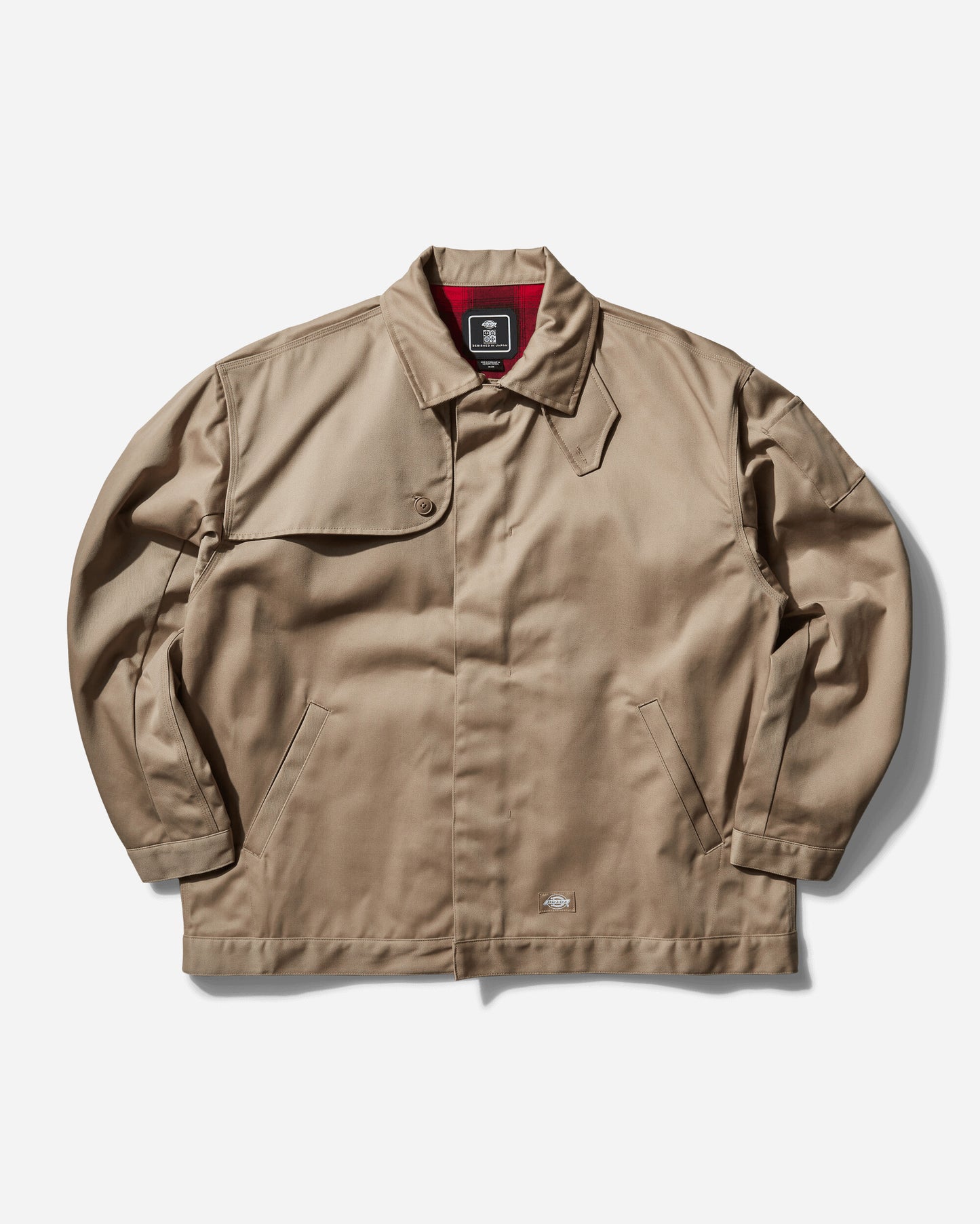 Dickies Tdc Oversized Fit Lined Eisenhower Jkt Beige Coats and Jackets Jackets DK0A866R0DS1 BEIGE