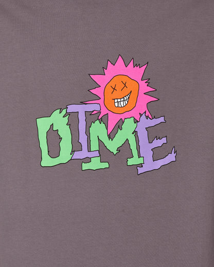 Dime Sunny T-Shirt Plum Gray T-Shirts Shortsleeve DIMEHO2324 PLU