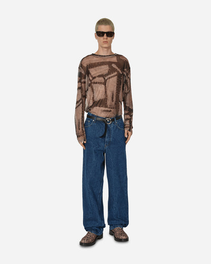 Dries Van Noten Pine Pants Blue Pants Denim 241-020911-8448 504