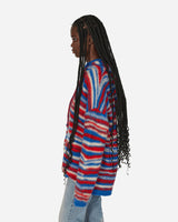 ERL Oversized Hooded Knitwear Red/Blue Knitwears Sweaters ERL07N015 1