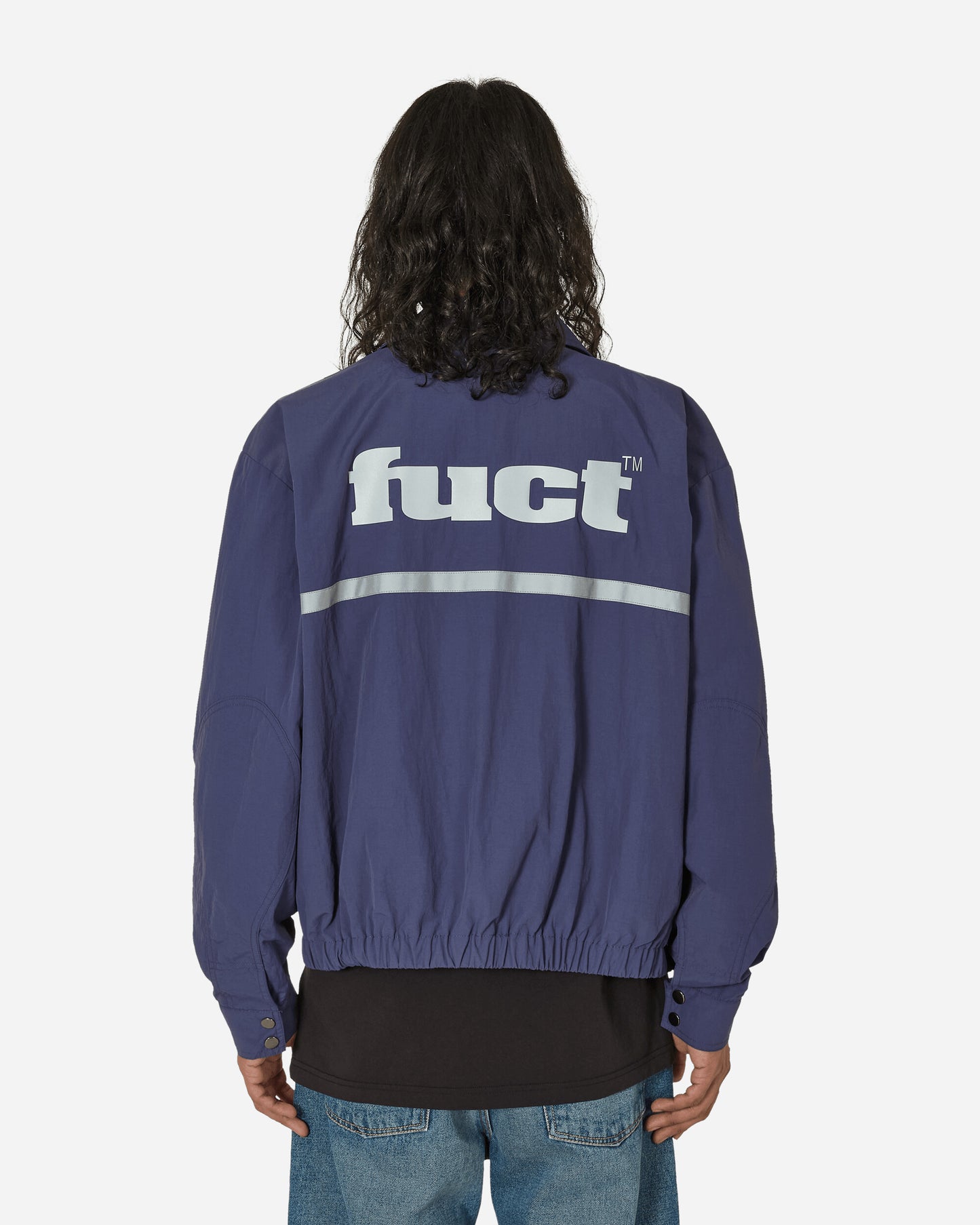 FUCT 3M Stripes Bomber Patriot Blue Coats and Jackets Bomber Jackets TBMW025FA10 BLU0021