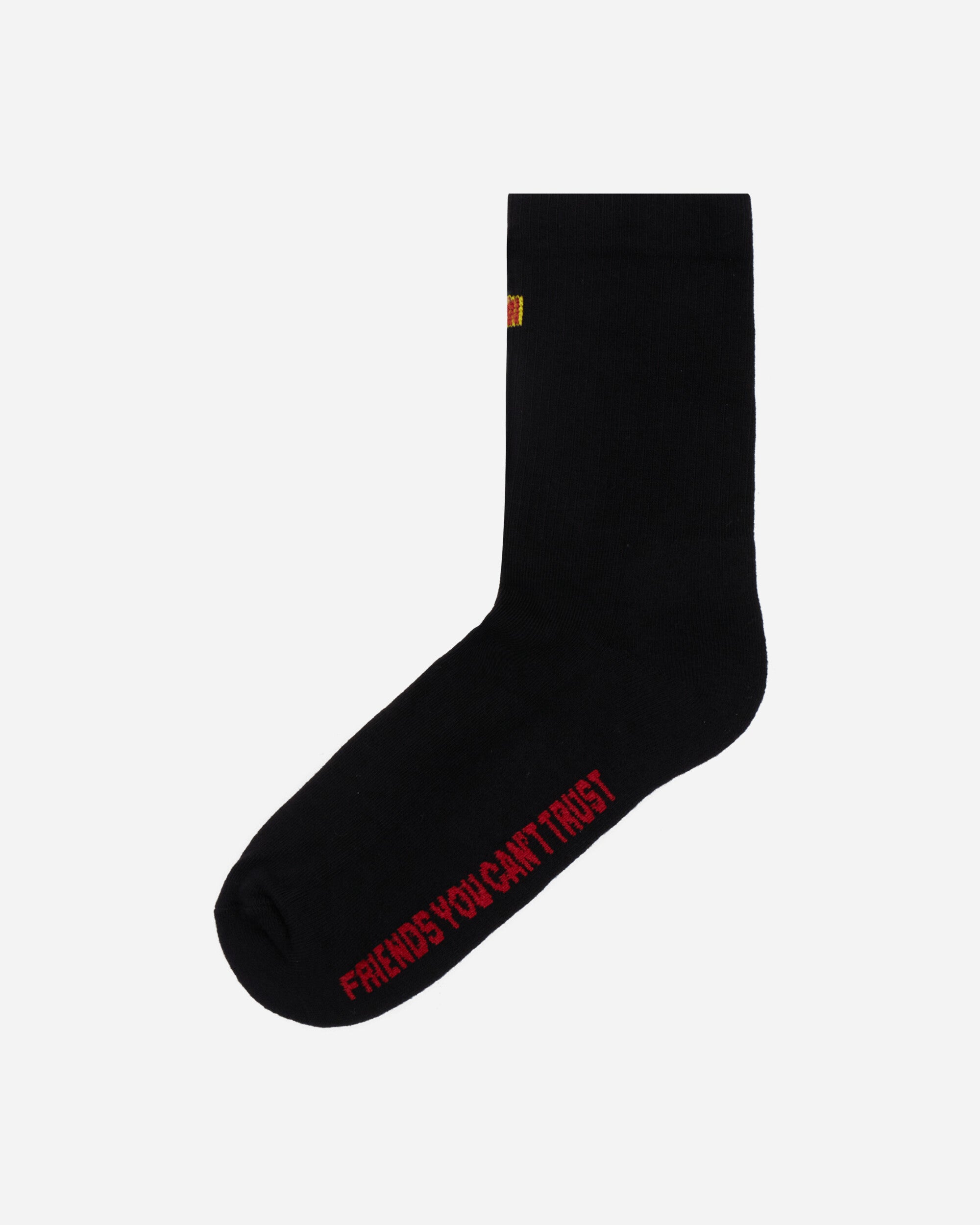 FUCT Tennis Socks W&B Black Underwear Socks TBMW025YA04 BLK0001