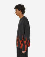 Haydenshapes Flame Game Knitted Sweater Black/Red Sweatshirts Crewneck HS23SN6001 020