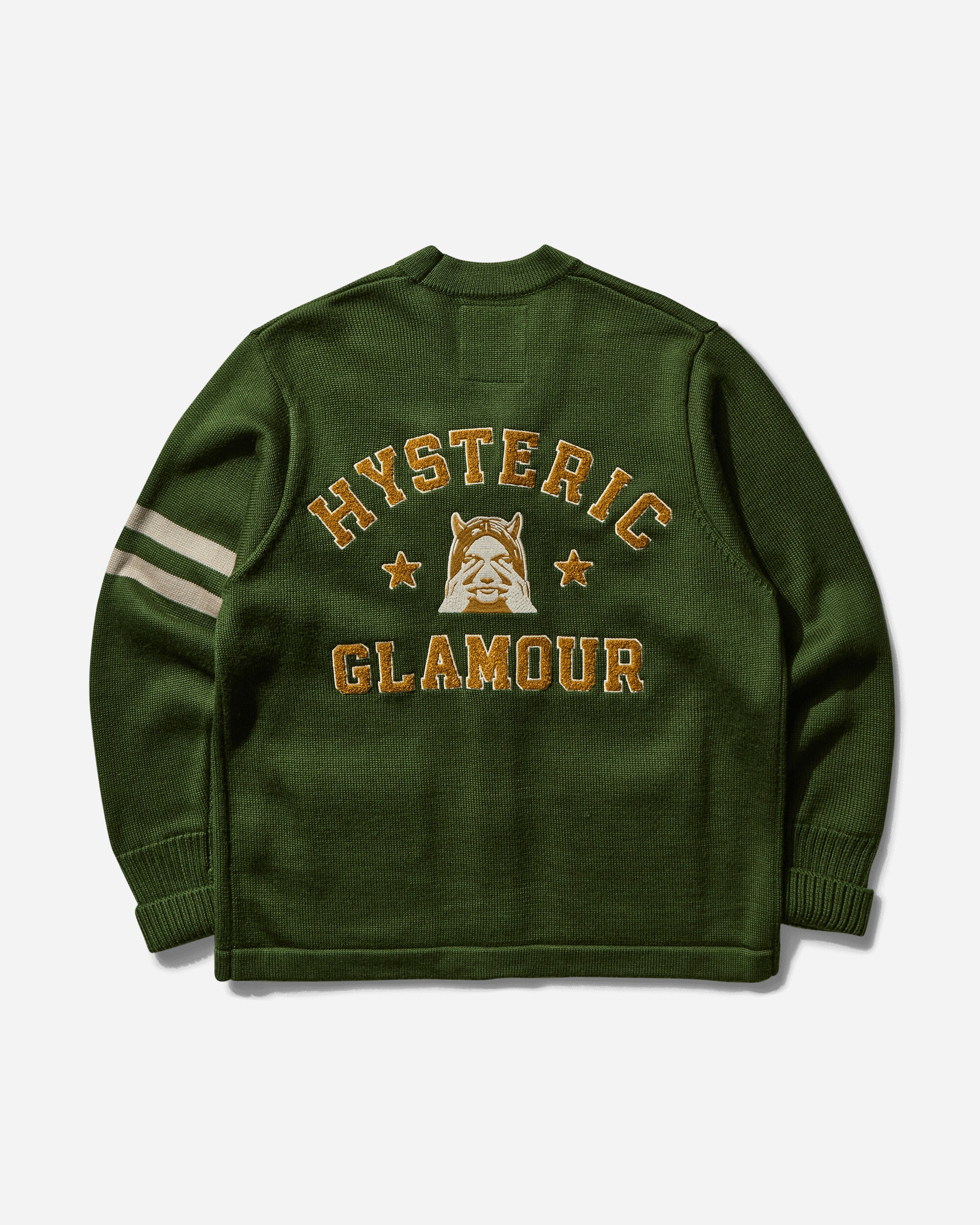 Hysteric Glamour See No Evil Cardigan Green Knitwears Cardigans ND04 B