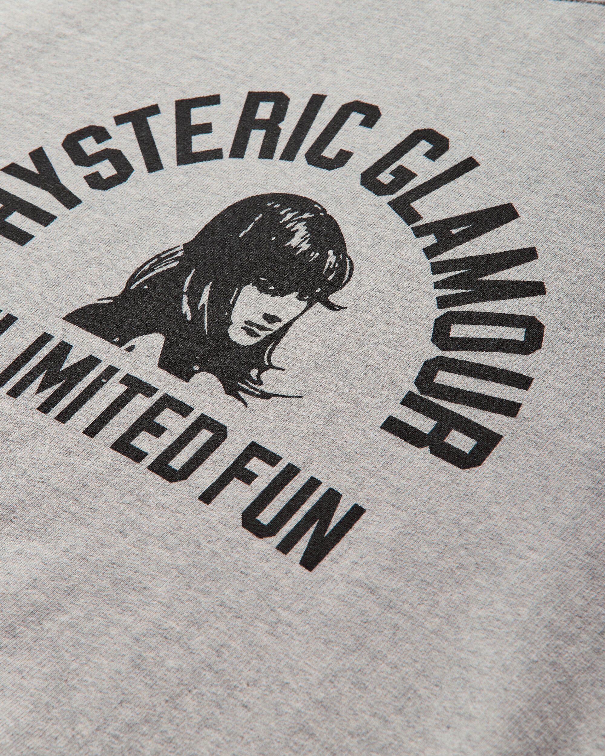 Hysteric Glamour Unlimited Fun Gray Top Sweatshirts Crewneck CS01 B