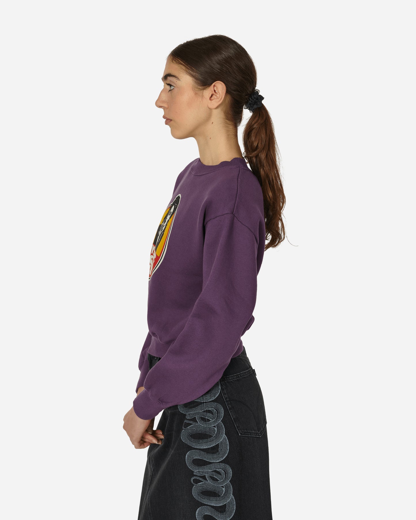 Hysteric Glamour Wmns Sweatshirt Hysteric Spy Purple Sweatshirts Crewneck 01233CS05 55