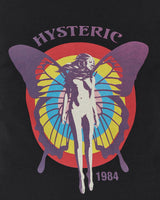 Hysteric Glamour Wmns Hysteric Butterfly Black T-Shirts Cropped 01241CT239 C1