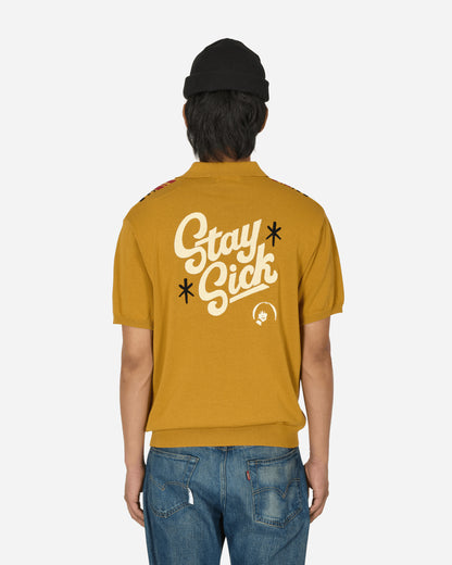 Hysteric Glamour Stay Sick Yellow T-Shirts Polo 02241NH01 A