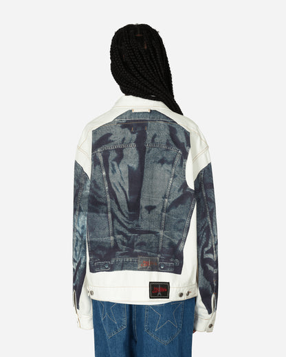 Jean Paul Gaultier Wmns Denim Jacket Printed Trompe L'Oeil White/Blue Coats and Jackets Jackets 2315-U-VE026ILP-D009-0150 1