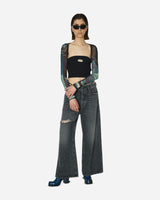 Jean Paul Gaultier Wmns Mesh Shawl Printed "Pigalle" Navy/Lightblue/White/Black Pants Jumpsuits TO207-T552 59560100