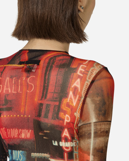Jean Paul Gaultier Wmns Mesh Longsleeve Crop Multi T-Shirts Longsleeve TO205-T552 00301550