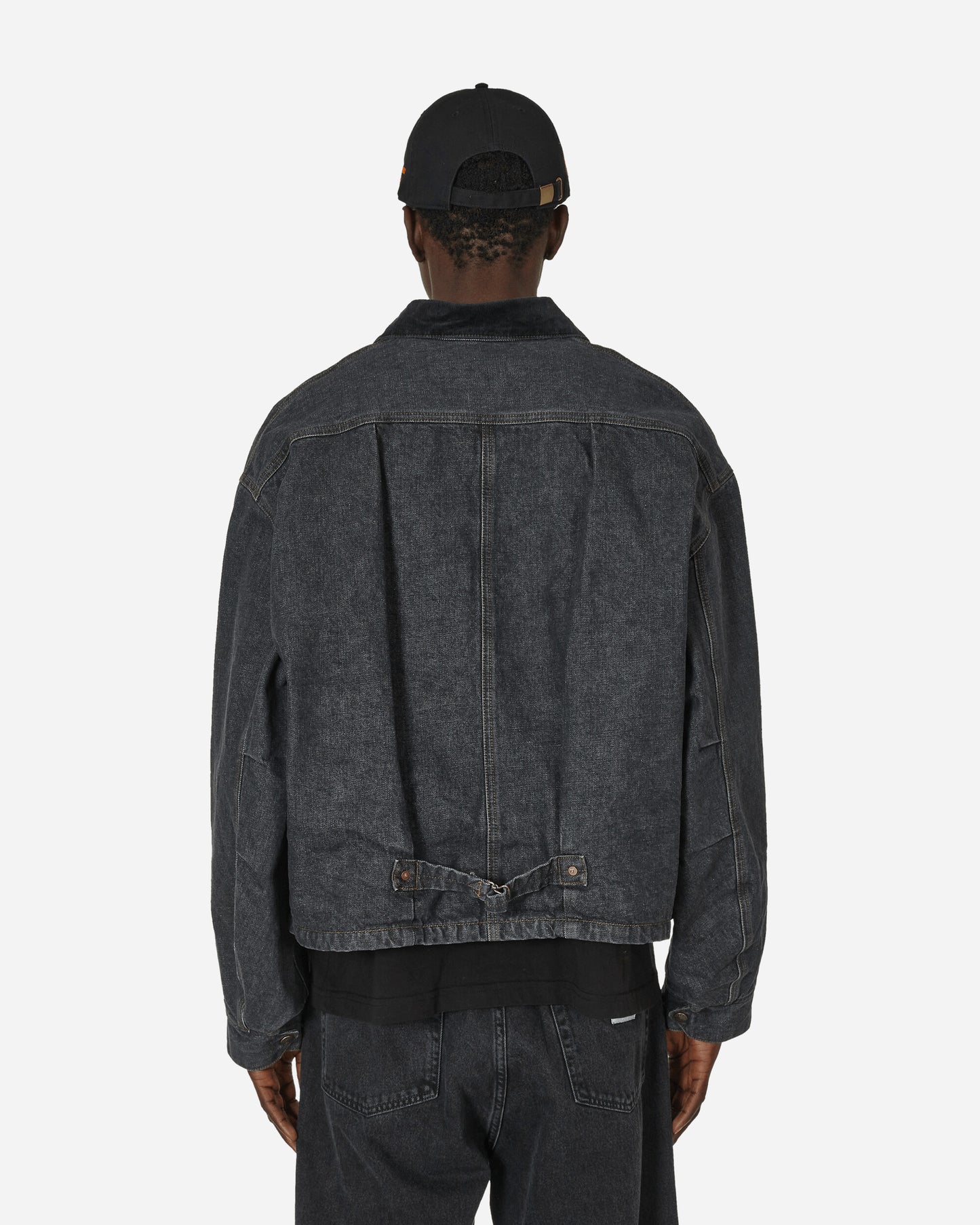 KAPITAL 14Oz Blkxecr Denim T-Back Drizzler Jkt(Working Embroidery) Blkxecr Coats and Jackets Jackets K2310LJ083 1