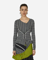 Kiko Kostadinov Wmns Double Jersey Cardigan Night Stripe Knitwears Cardigans KKWSS24TP05-68 001