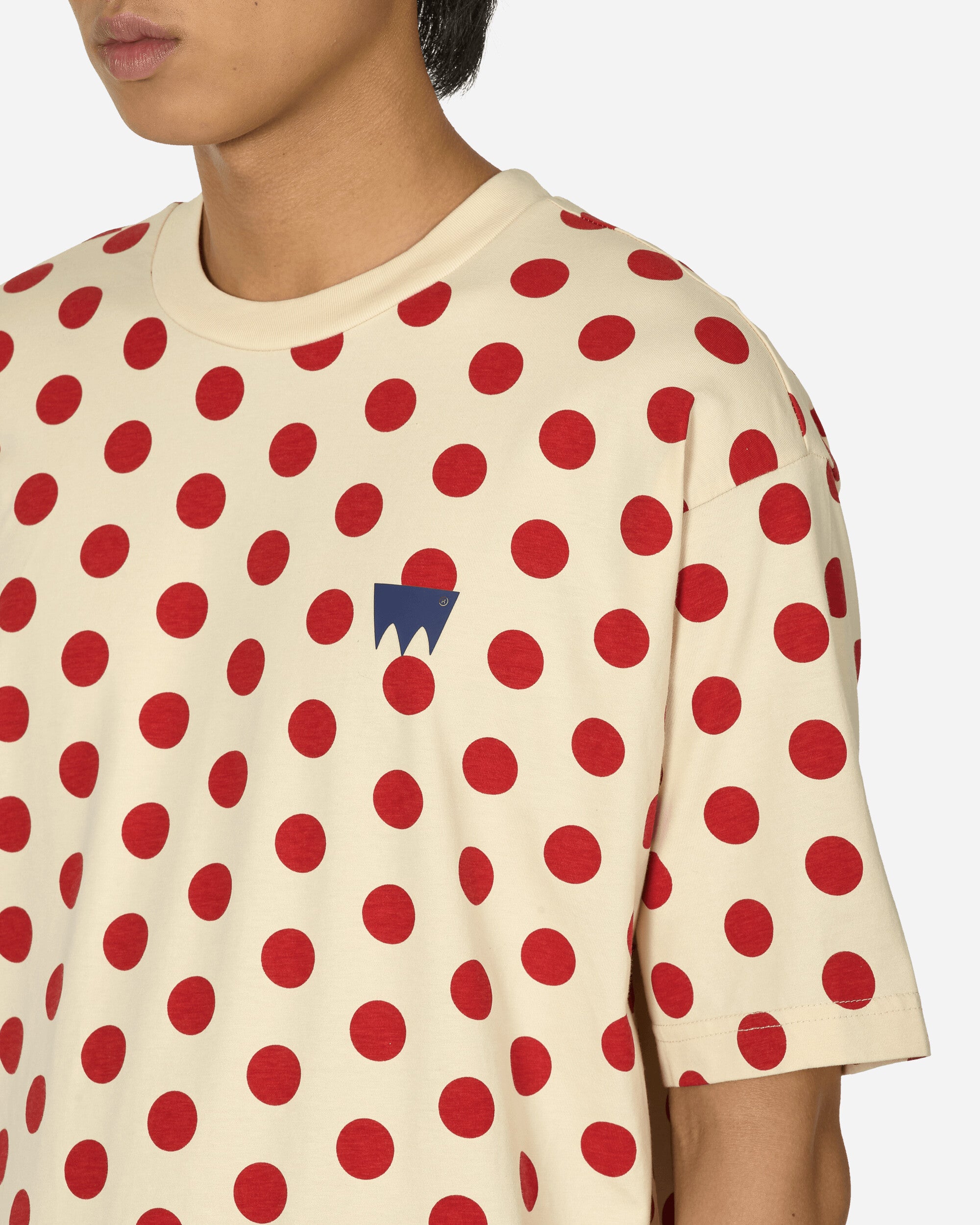 Levi's® Skateboarding Skate Graphic Box Tee Polka Dot Cream And Red T-Shirts Shortsleeve A1005-0026 WHITE