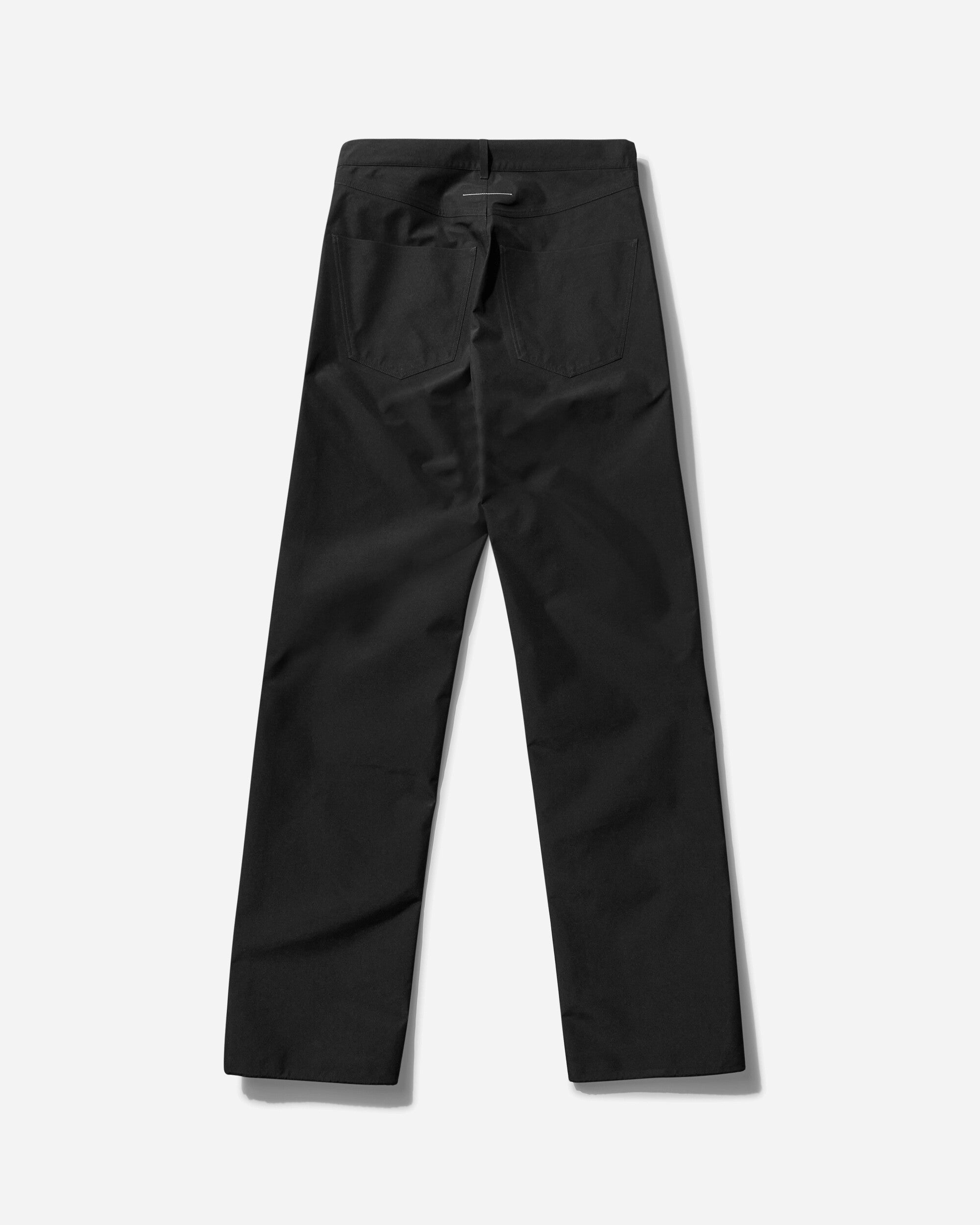 MM6 Maison Margiela Pants 5 Pockets Deep Black Pants Casual SH0LA0013 900