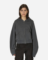 MM6 Maison Margiela Wmns Felpa Con Zip Grey Sweatshirts Zip-Ups S62HG0025 855