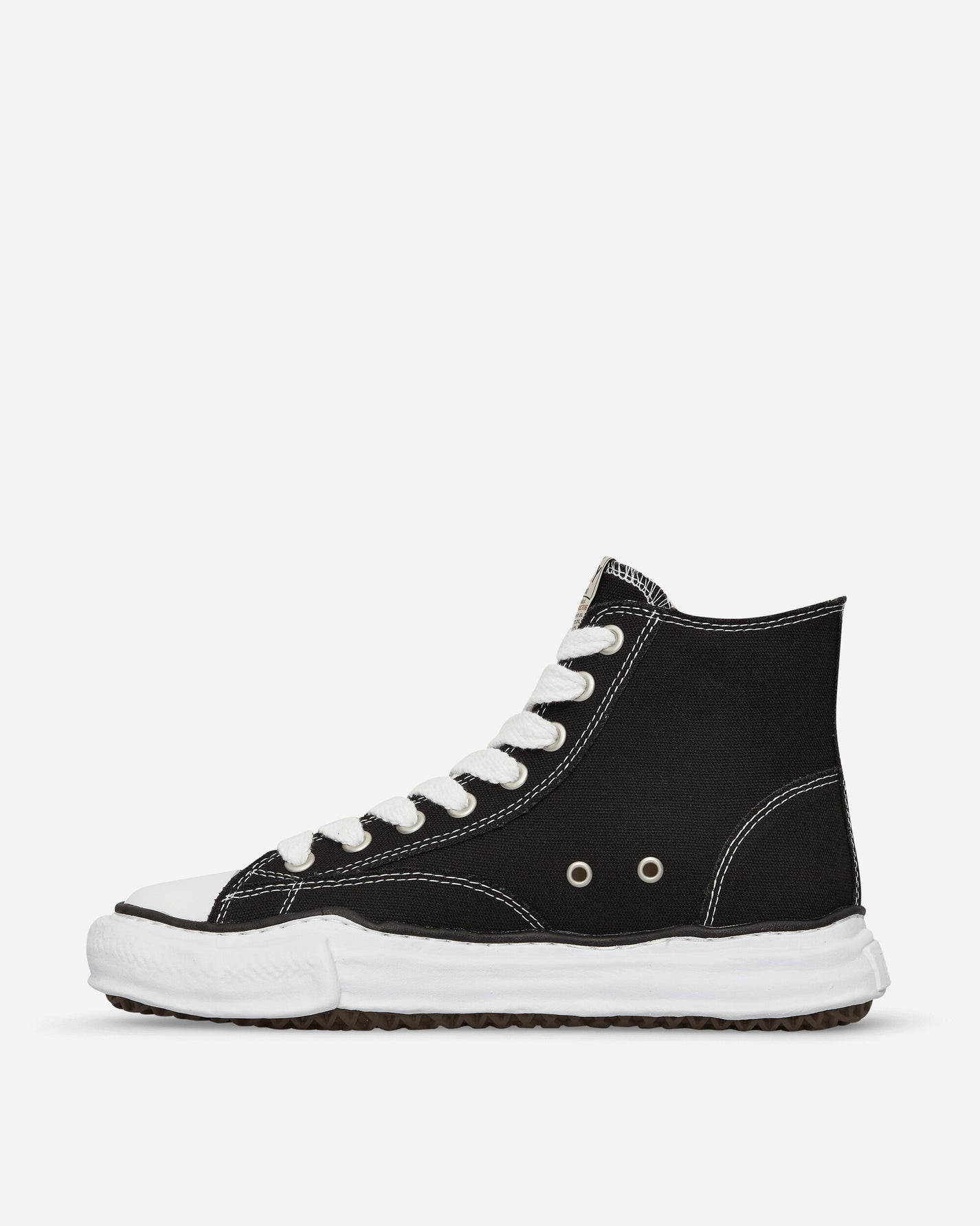 Maison MIHARA YASUHIRO Peterson High/Original Sole Canvas High-Top Sneaker Black Sneakers Low A01FW701 BLACK