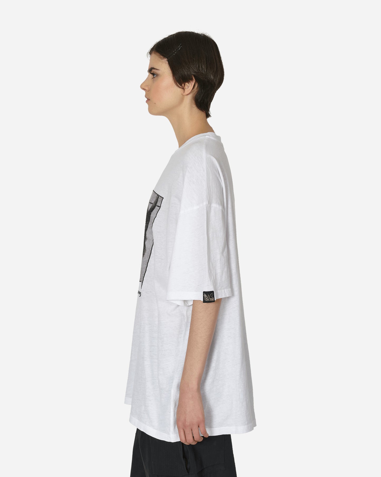 Martine Rose Wmns Oversized Ss T-Shirt White/Hanging T-Shirts Shortsleeve MRSS24-621B WHIHAN