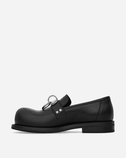 Martine Rose Bulb Toe Ring Loafer Black Classic Shoes Loafers MRSS24-1035 BLACK