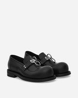 Martine Rose Bulb Toe Ring Loafer Black Classic Shoes Loafers MRSS24-1035 BLACK