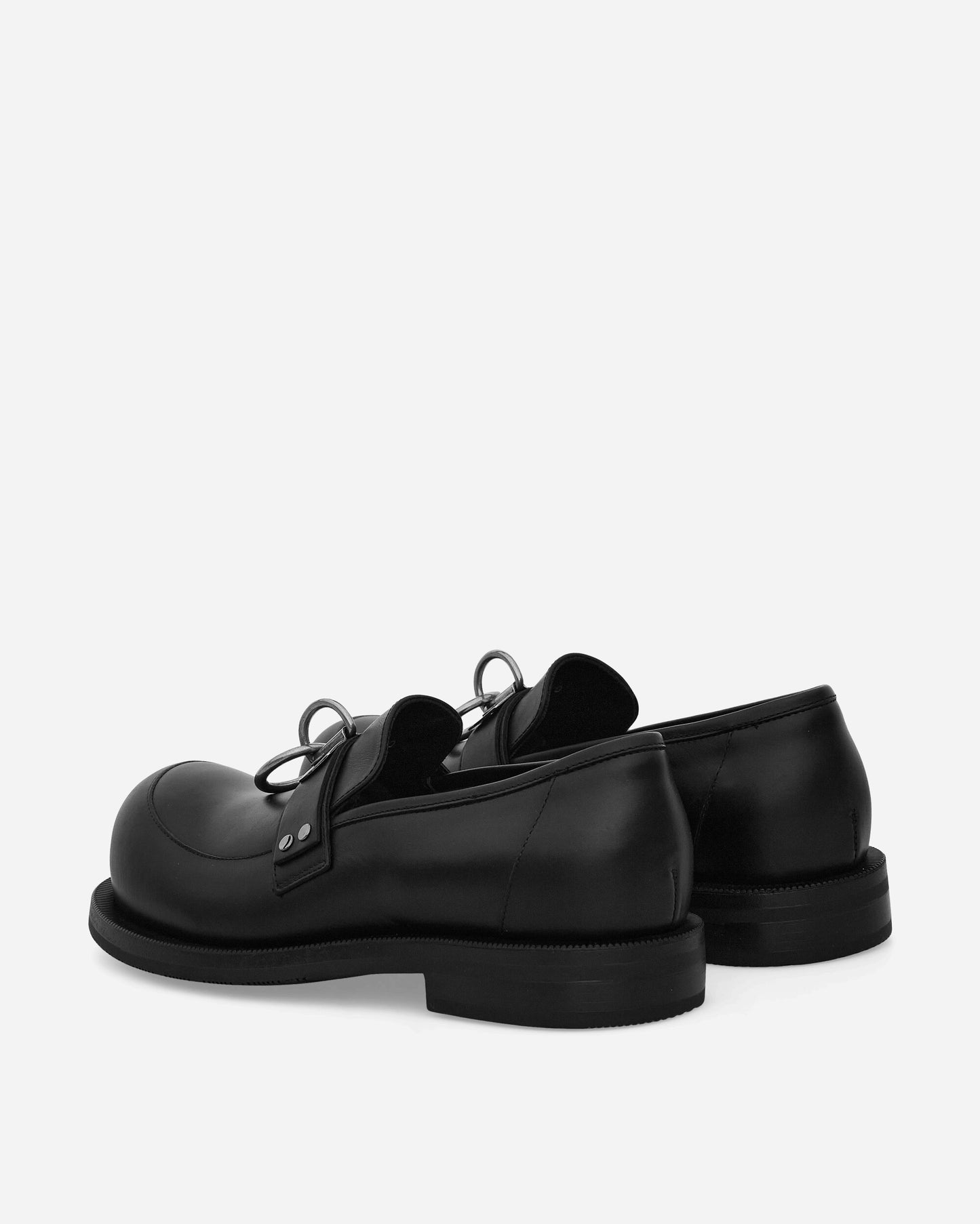 Martine Rose Bulb Toe Ring Loafer Black Classic Shoes Loafers MRSS24-1035 BLACK