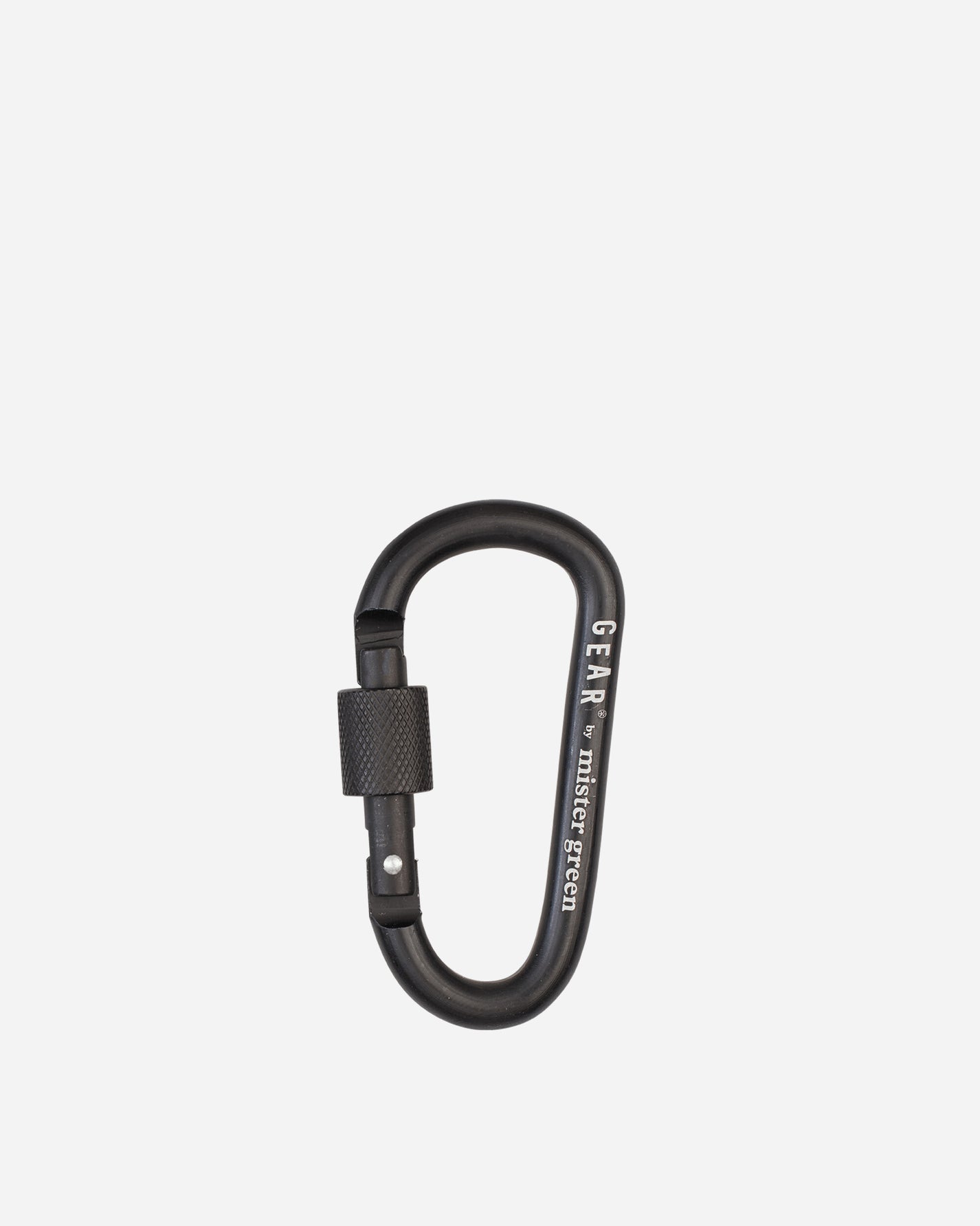 Mister Green Gear Carabiner Black Small Accessories Keychains MG-X1159 BLK