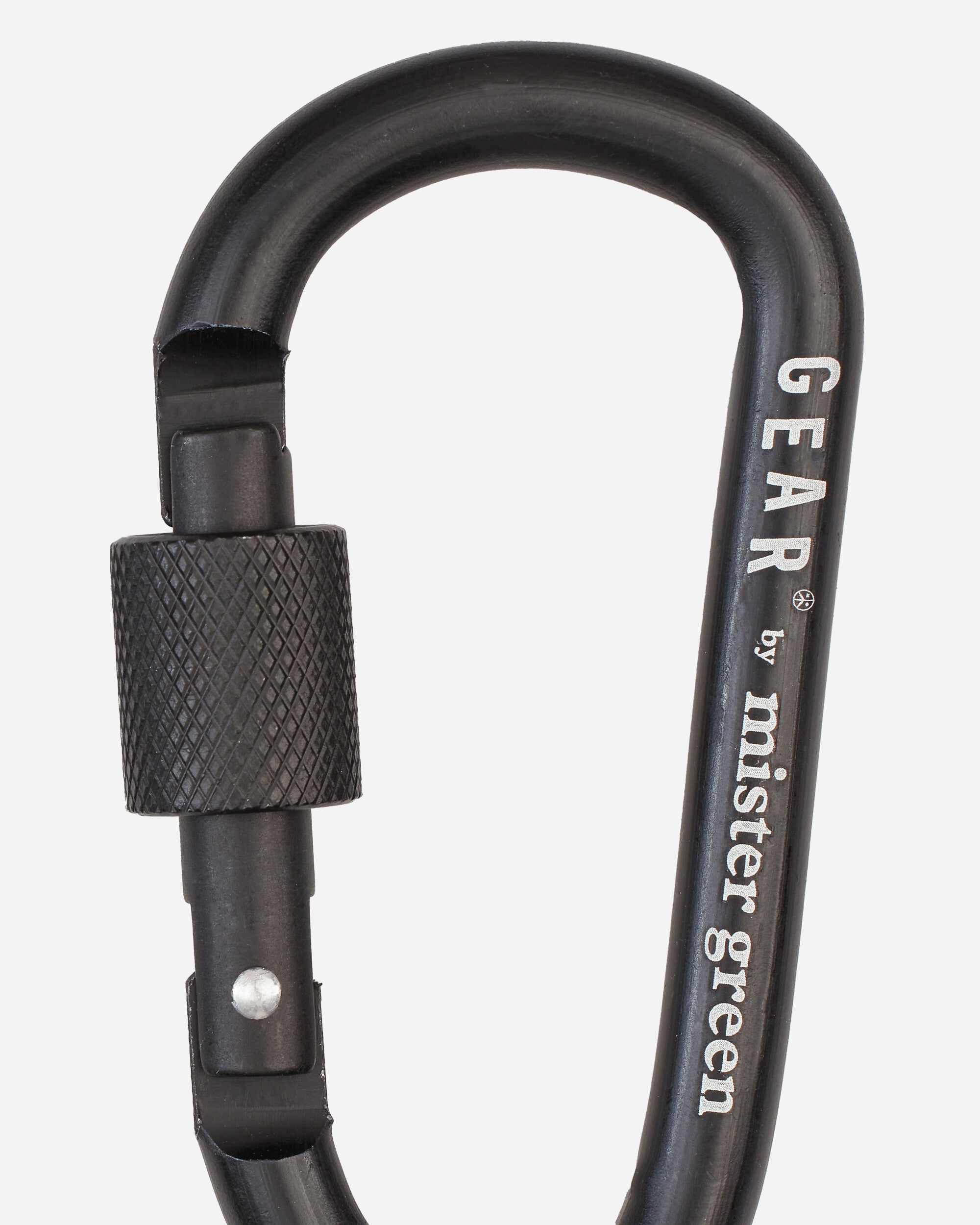 Mister Green Gear Carabiner Black Small Accessories Keychains MG-X1159 BLK