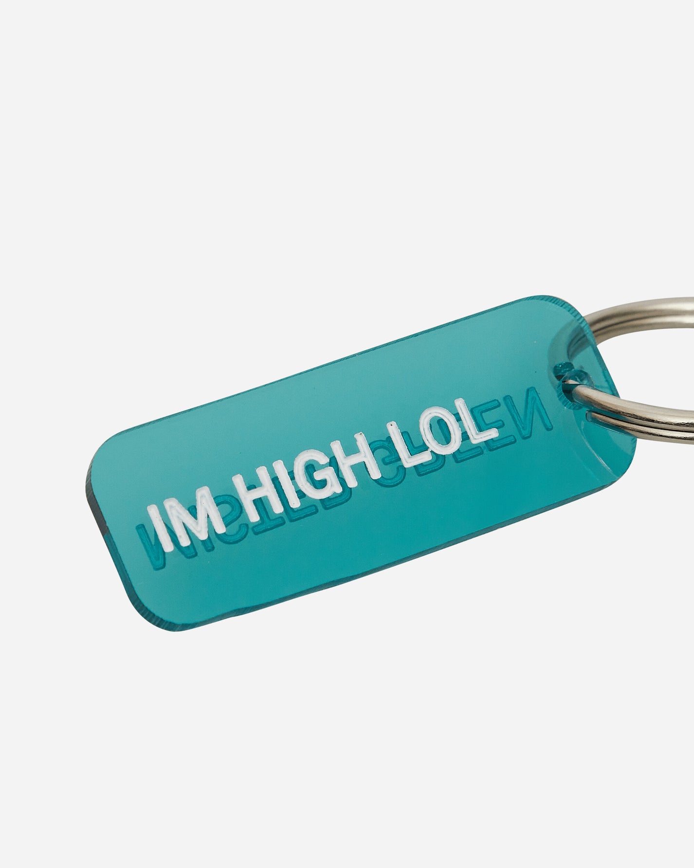 Mister Green Keychain - I'M High Lol/Mister Green Transluscent Aqua Small Accessories Keychains MG-X1464 AQA