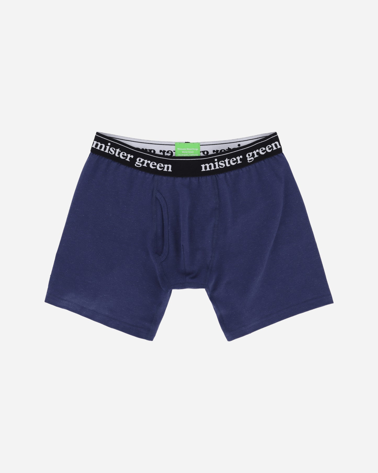 Mister Green Wordmark Hemp Underwear 2 Pack Chlorophyll & Navy Underwear Boxers MG-F1561 CAM