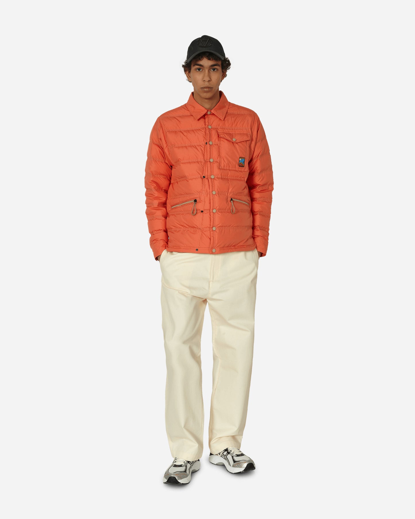 Moncler Grenoble Lavachey Shirt Jacket Day-Namic Orange Shirts Overshirt 1G0000254A3E 34K