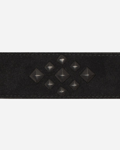 Needles Square Studs Belt - Suede Lthr. Black Belts Belt OT037 B