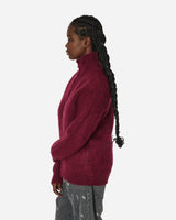 Needles Zipped Mohair Cardigan Bordeaux Knitwears Cardigans NS283 A 