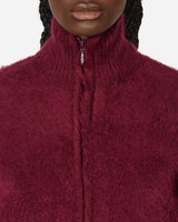 Needles Zipped Mohair Cardigan Bordeaux Knitwears Cardigans NS283 A 