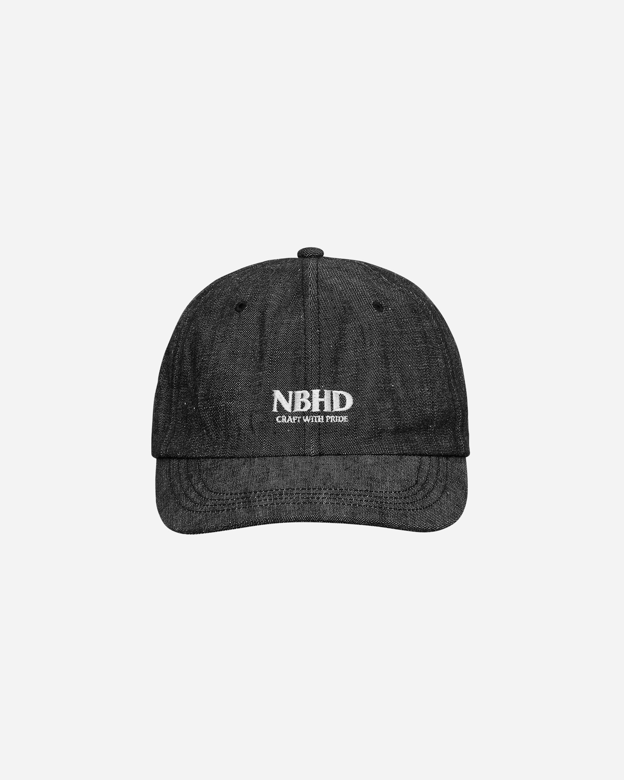 Neighborhood Denim Dad Cap Black Hats Caps 241YGNH-HT05 BK