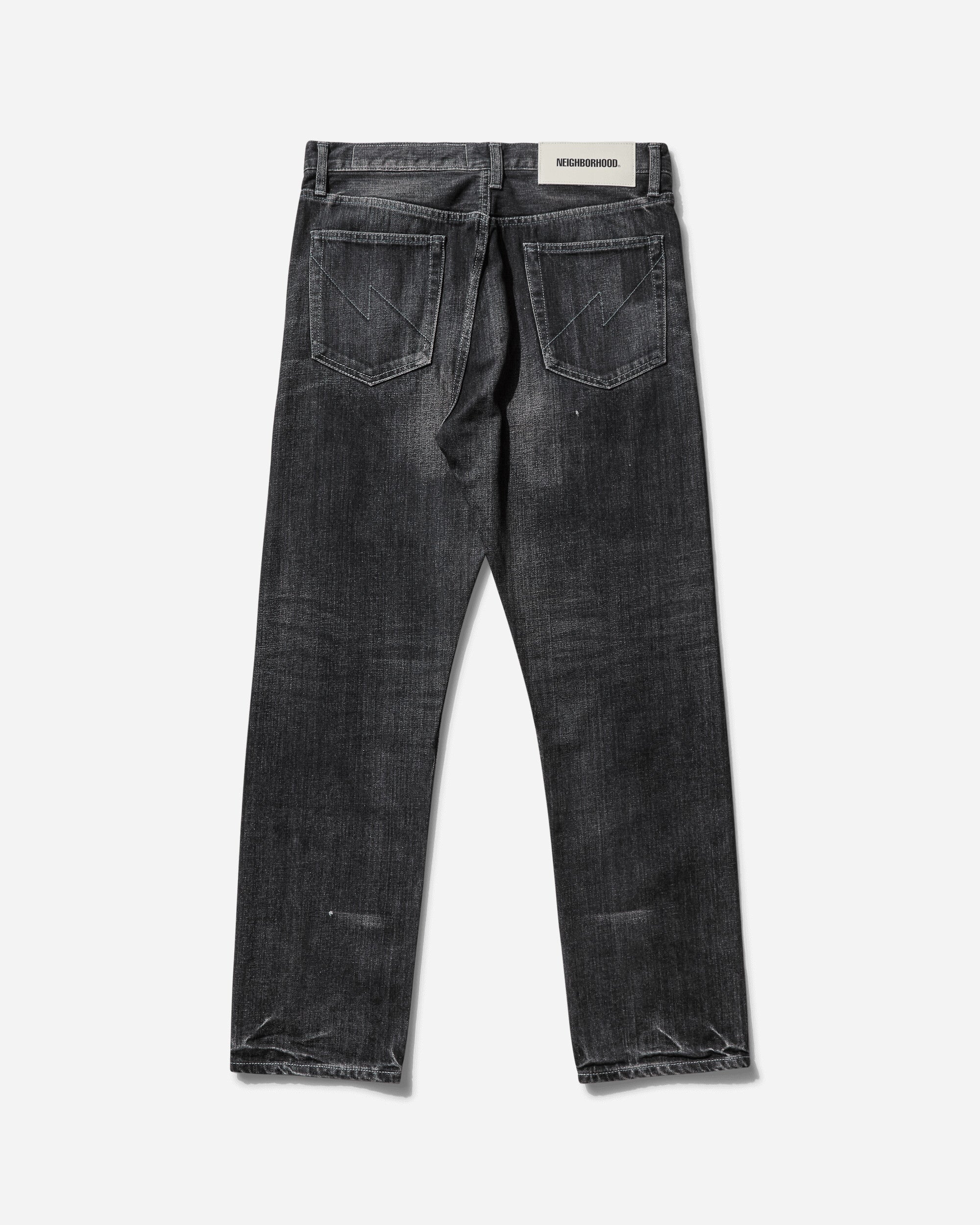 Neighborhood Washed Denim Dp Mid Pants Black Pants Casual 242XBNH-PTM06 BK