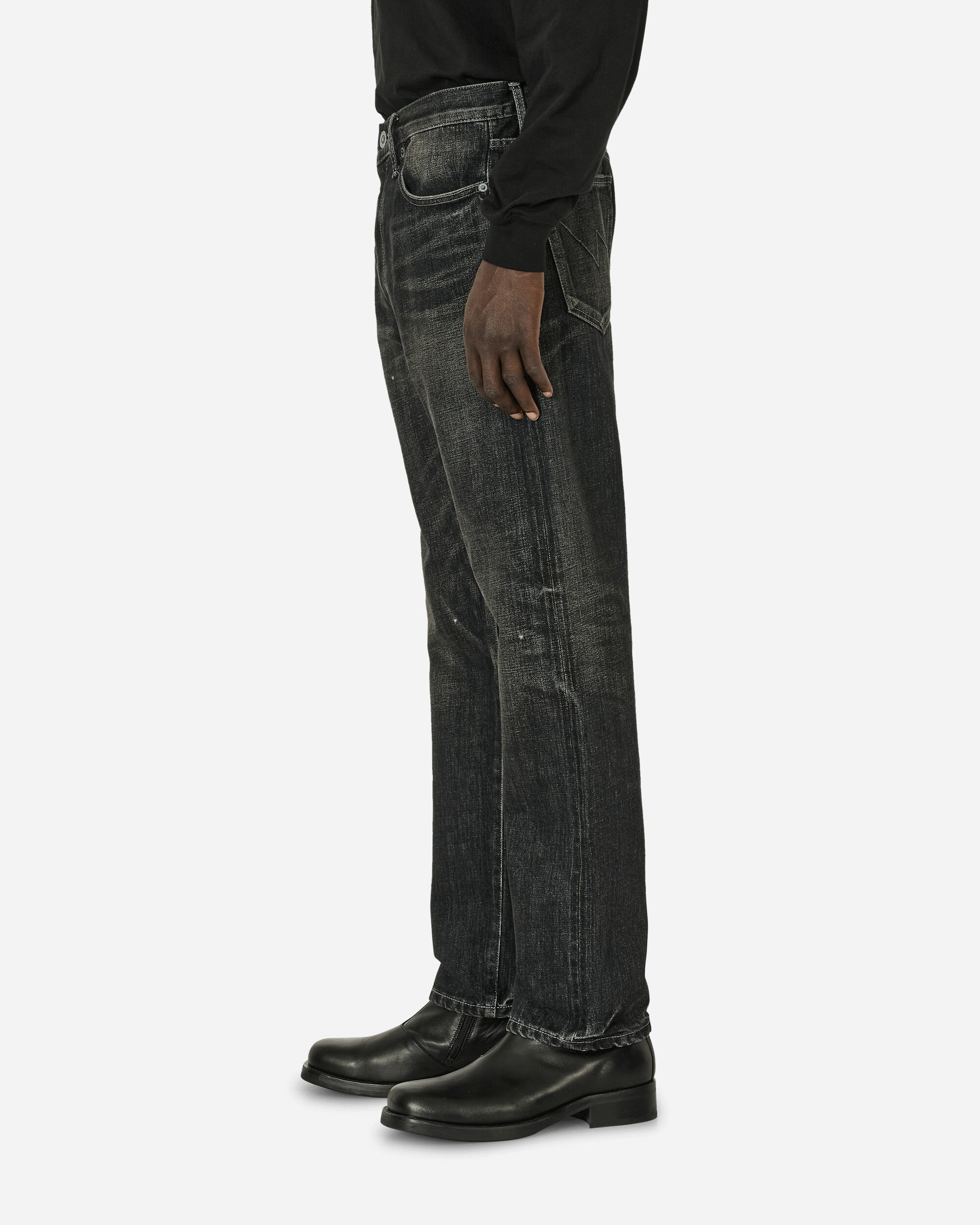 Neighborhood Washed Denim Dp Mid Pants Black Pants Denim 241XBNH-PTM06 BK