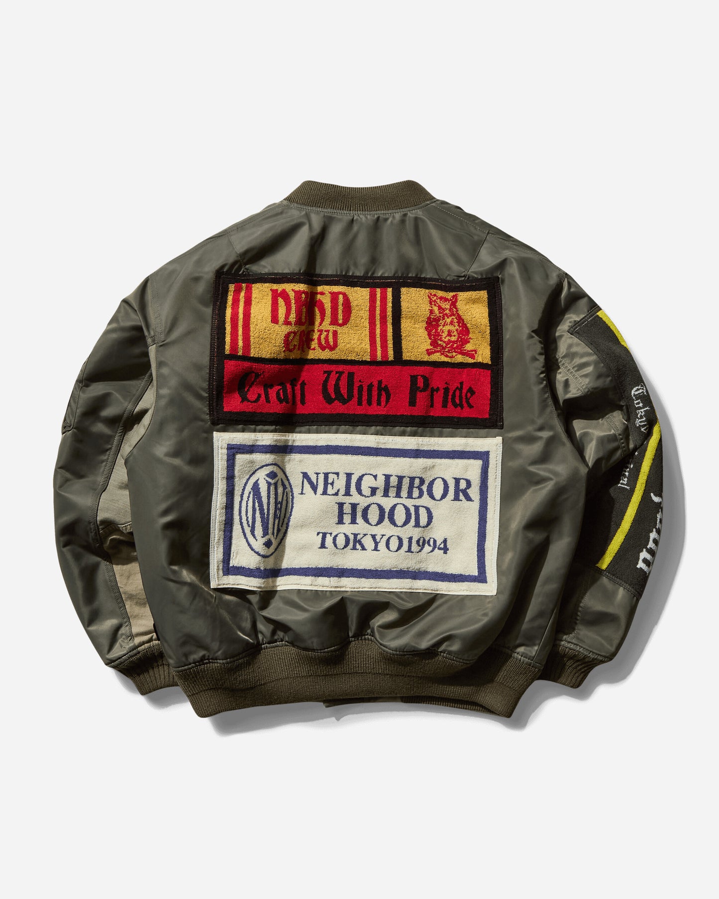 Neighborhood Ma-1 Flight Jacket Mod Olive Drab Coats and Jackets Jackets 242UTNH-JKM03 OD