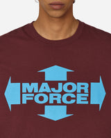 Neighborhood Nh × Major Force . Tee Ss Burgundy T-Shirts Shortsleeve 232PCMFN-ST01S BU