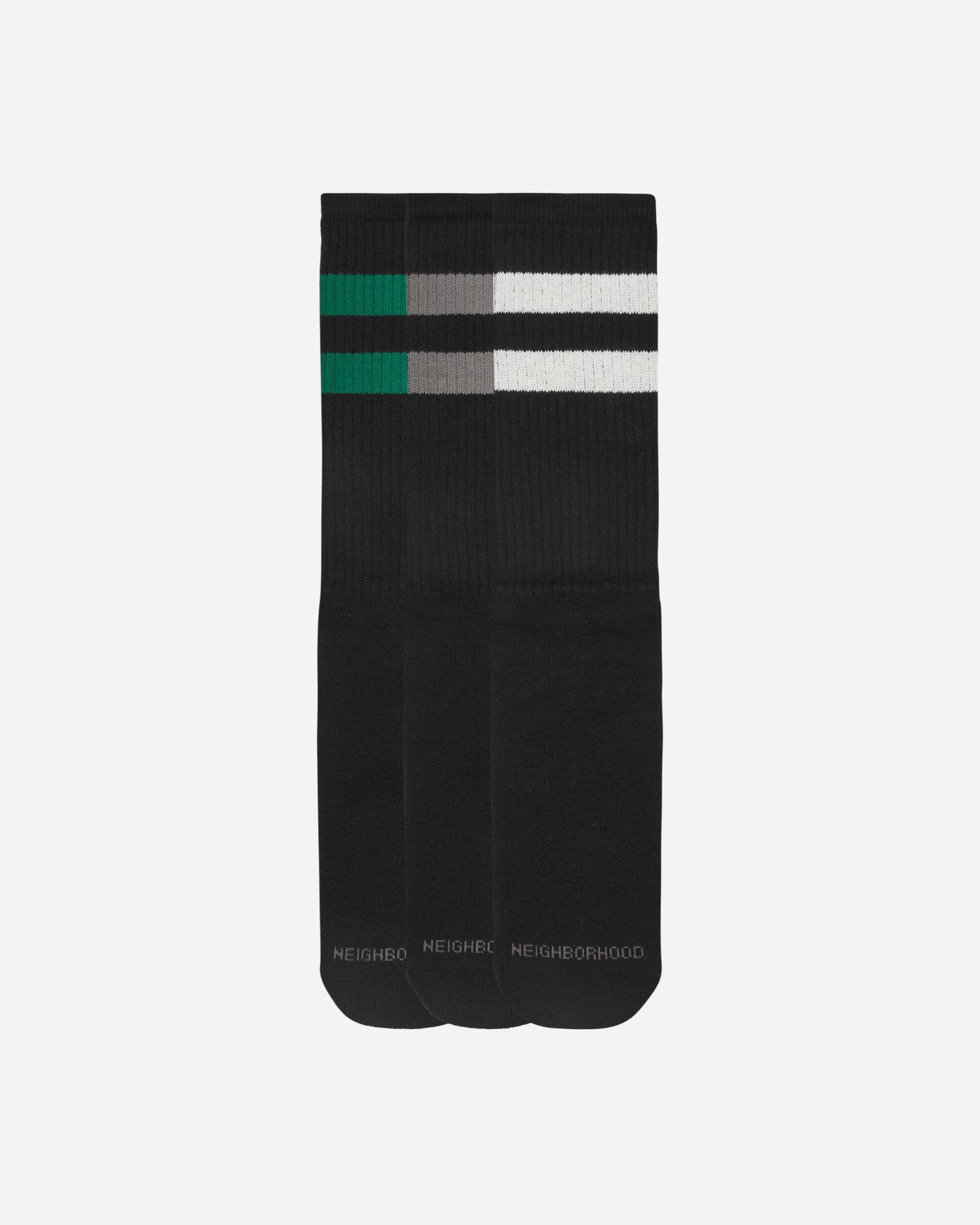 Neighborhood Classic 3Pac Socks Black Underwear Socks 242KWNH-UWM01 BK