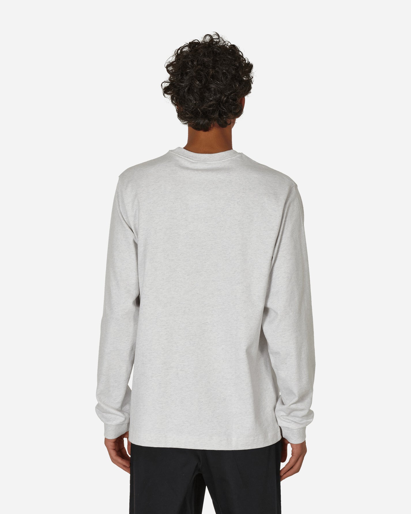 Nike M Nk Solo Swsh Ls Top Birch Heather/White Sweatshirts Crewneck DX0884-051