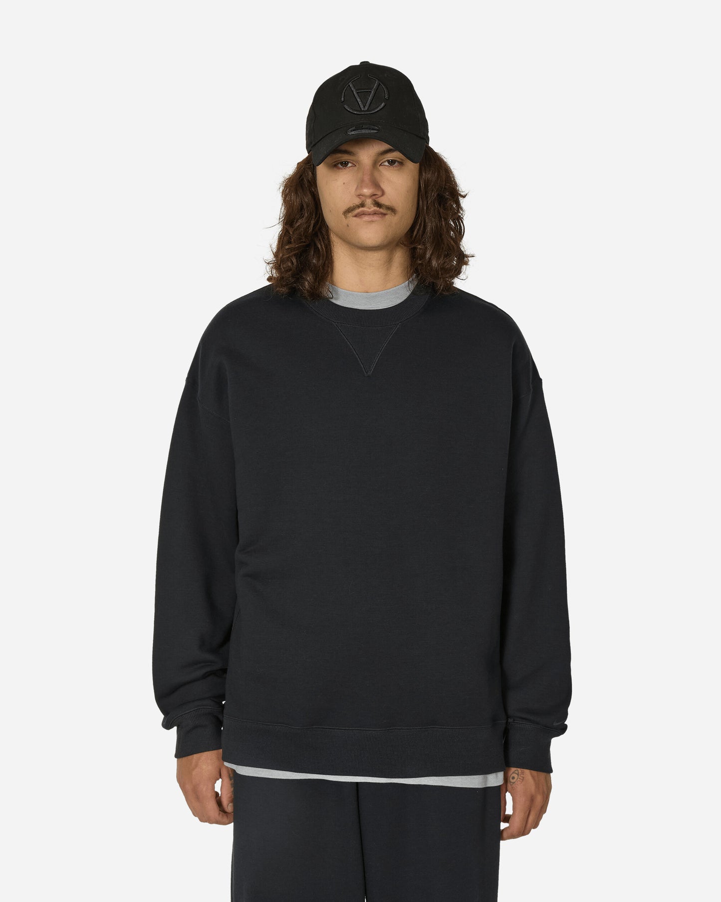 Nike U Nk Wool Classics Crew Black Sweatshirts Crewneck FV4883-010