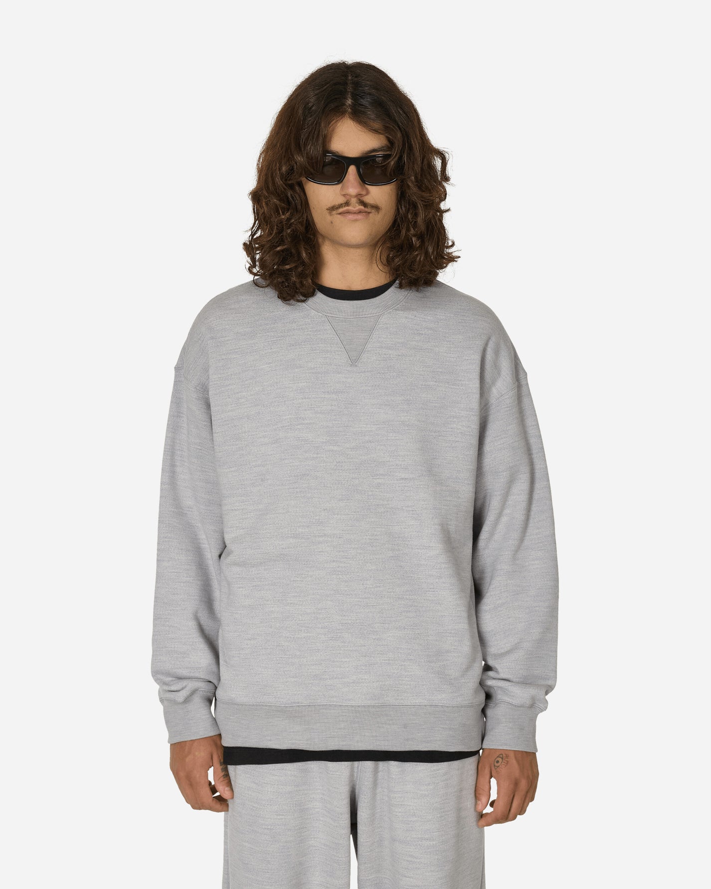 Nike U Nk Wool Classics Crew Matte Silver/Htr Sweatshirts Crewneck FV4883-048