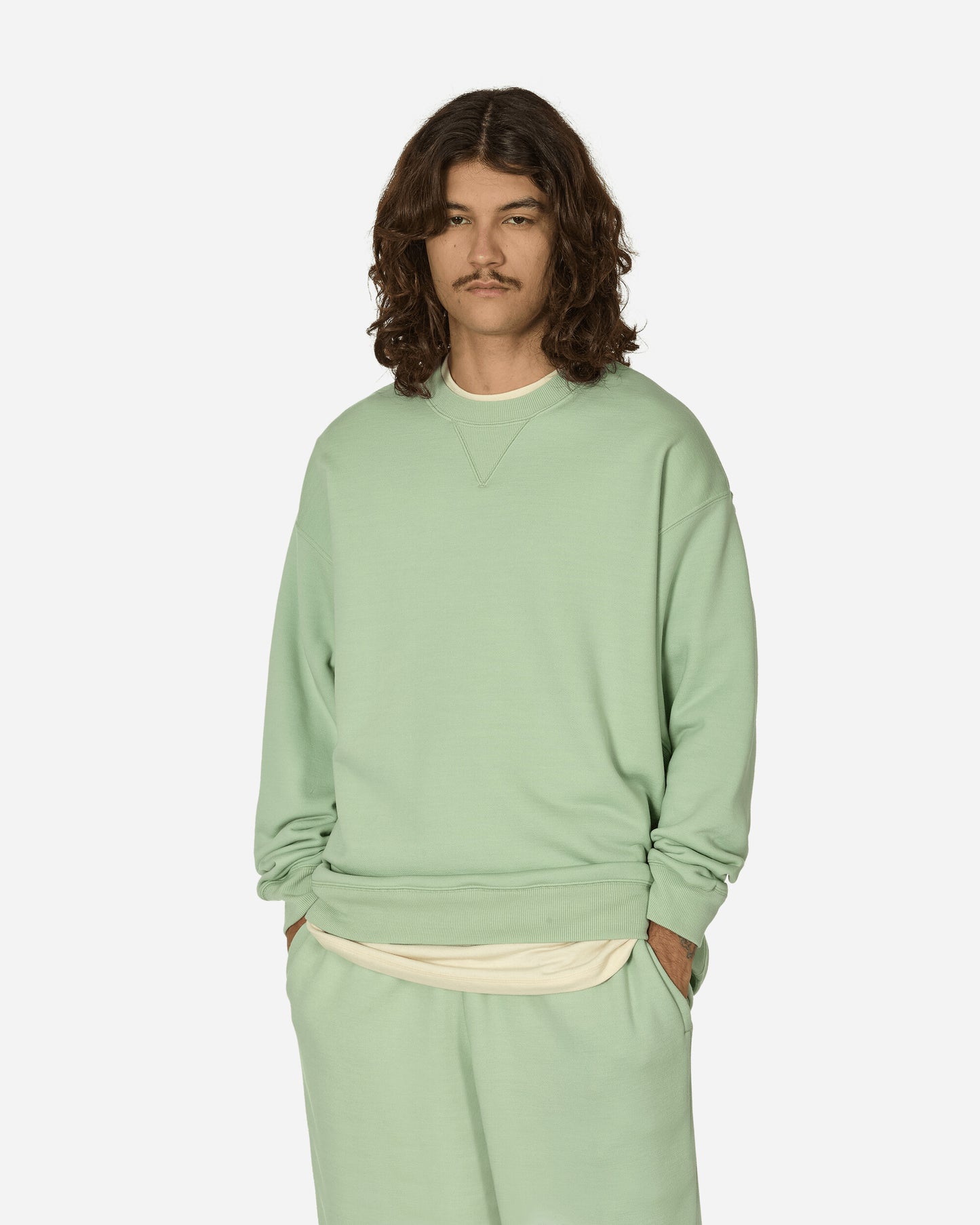 Nike U Nk Wool Classics Crew Honeydew Sweatshirts Crewneck FV4883-343