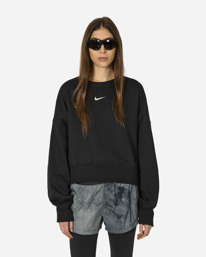 Nike Wmns Nsw Phnx Flc Oos Crew Black/Sail Sweatshirts Crewneck DQ5761-010