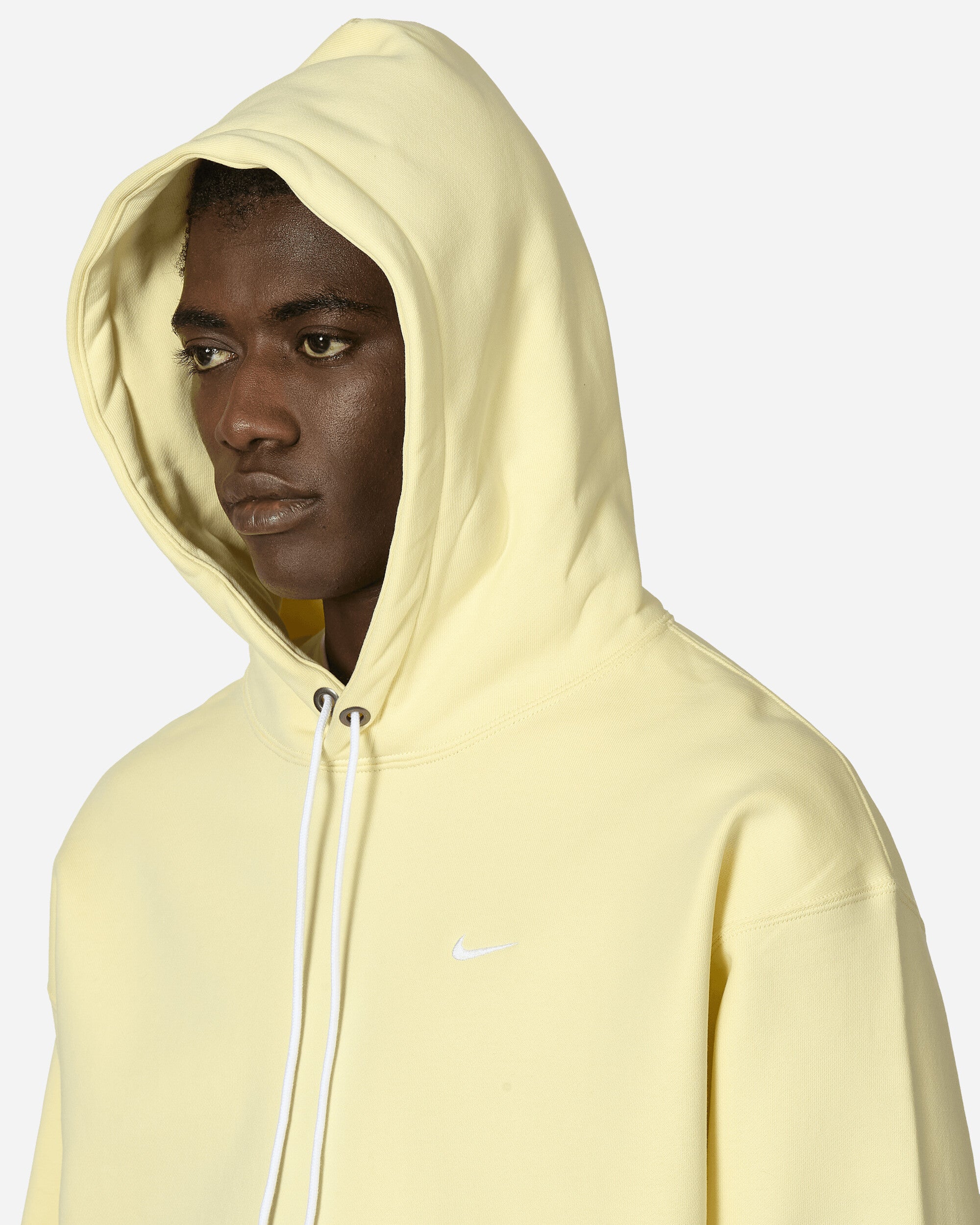 Nike M Nk Solo Swsh Flc Po Hoodie Alabaster/White Sweatshirts Hoodies DX1355-744